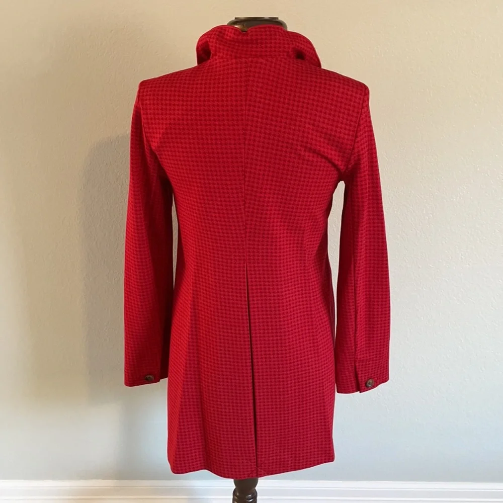 🆕 Cabi Red Houndstooth Celebration Coat